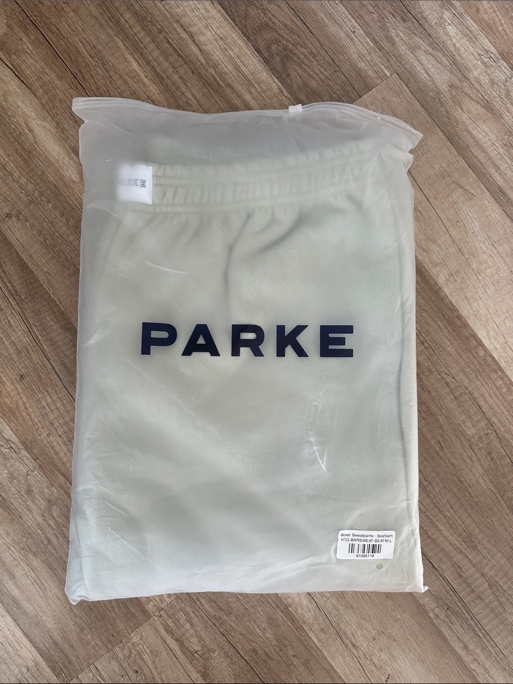 PARKE Heritage Boxer Summerland Sweatpants in seafoam green size L - Picture 3 of 4
